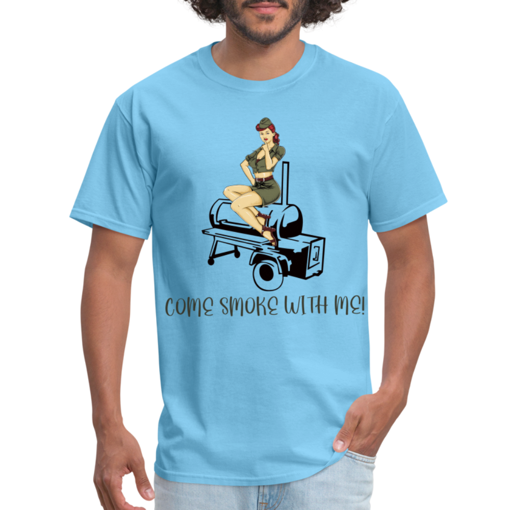 Come Smoke Classic T-Shirt - aquatic blue
