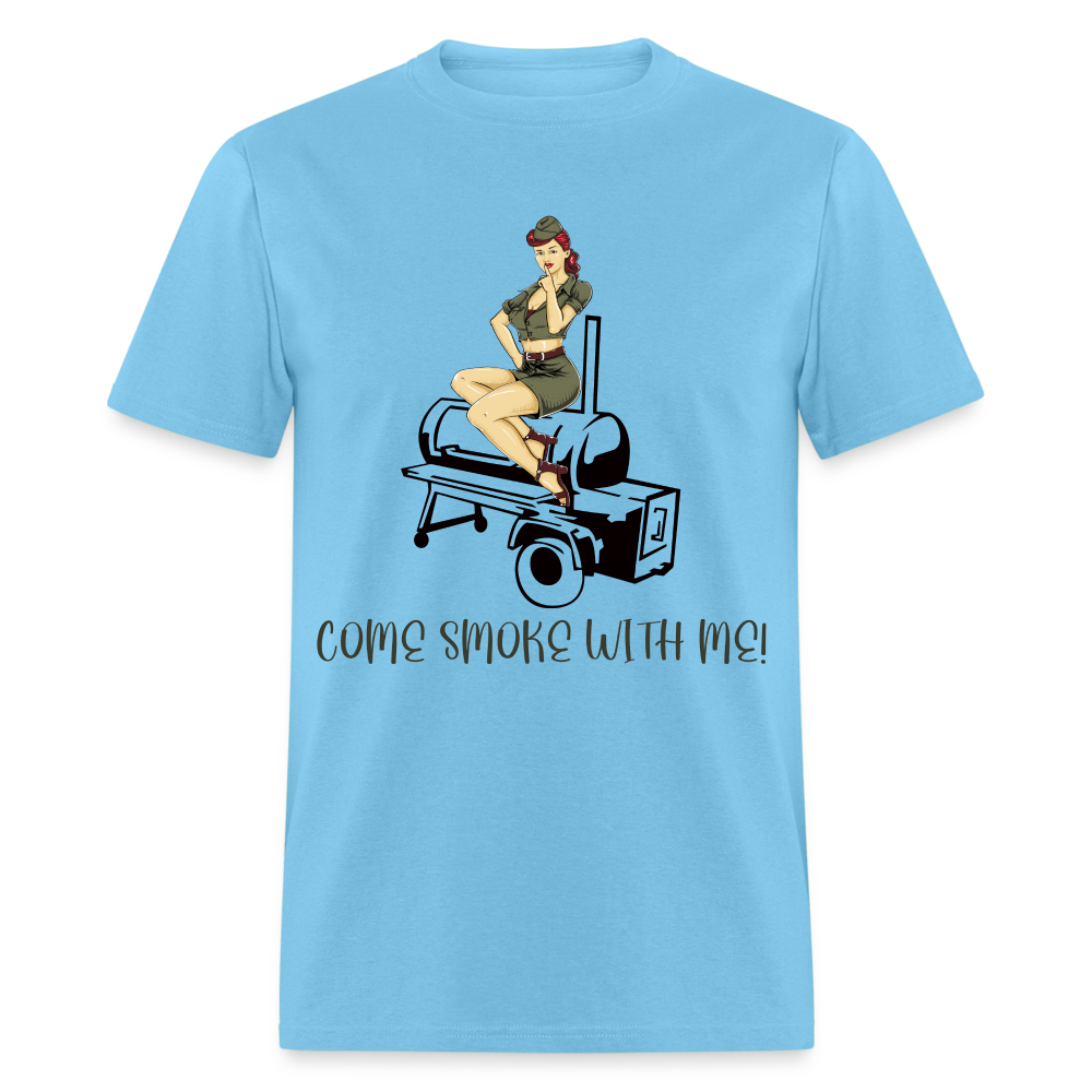 Come Smoke Classic T-Shirt - aquatic blue
