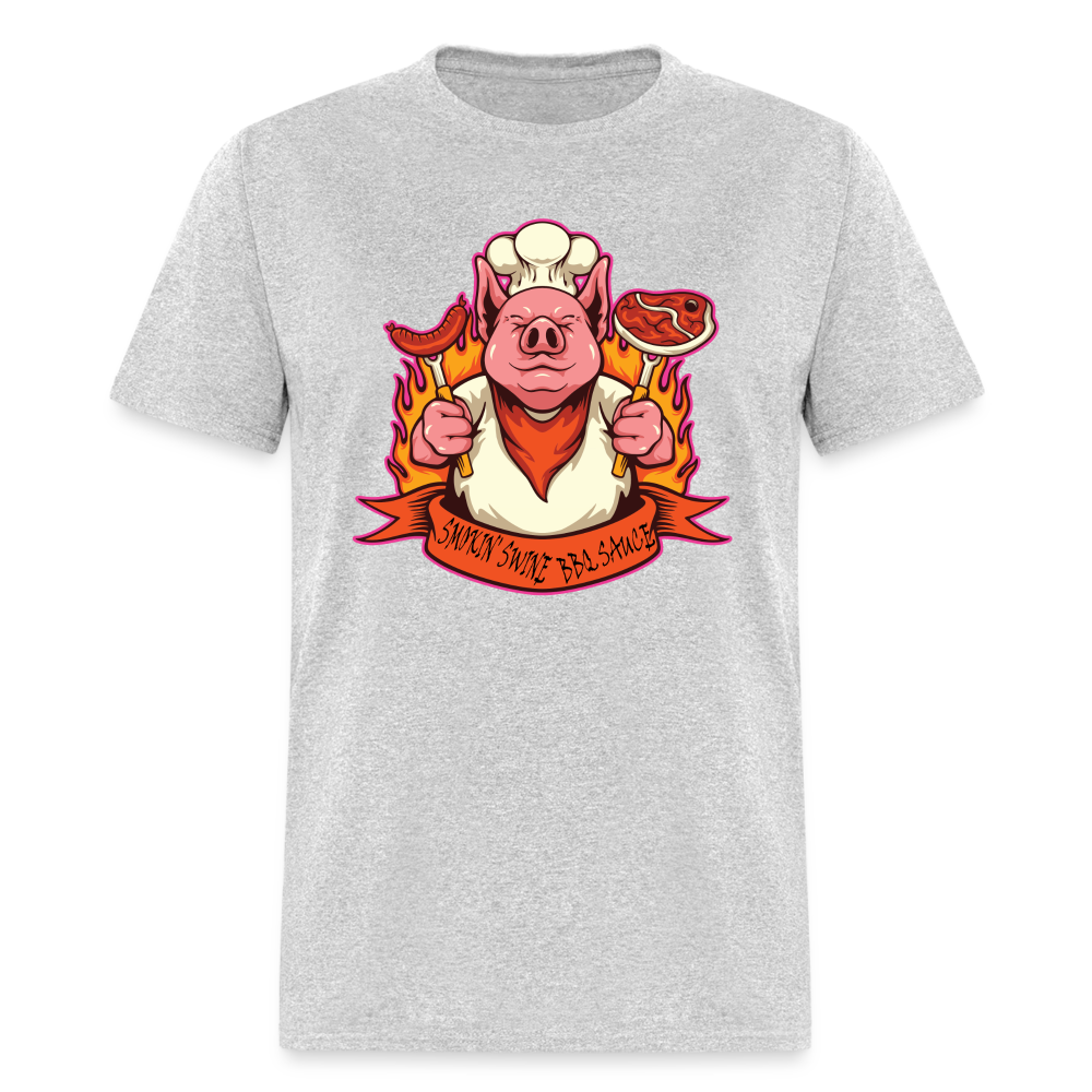 Smokin' Swine Pig Unisex Classic T-Shirt - heather gray