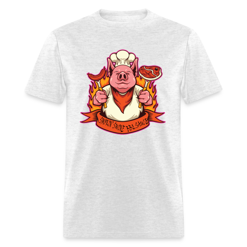 Smokin' Swine Pig Unisex Classic T-Shirt - light heather gray