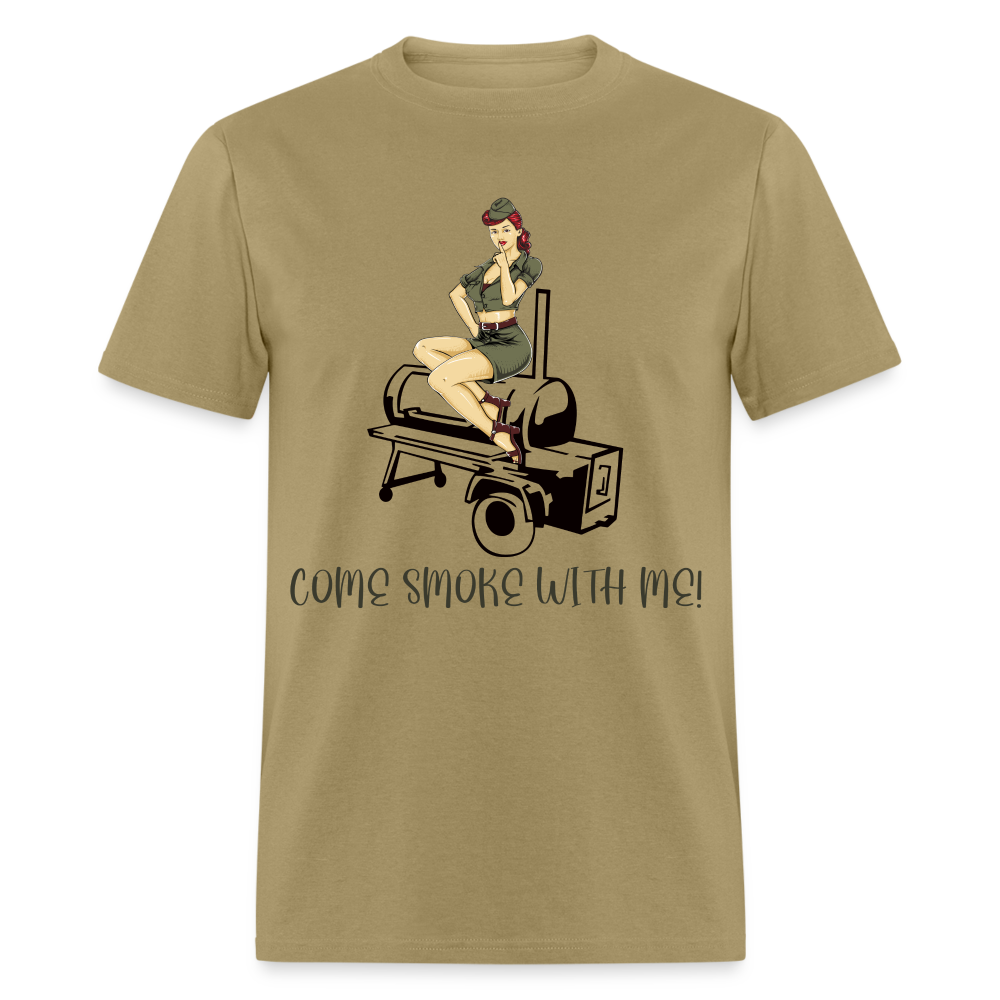 Come Smoke Classic T-Shirt - khaki