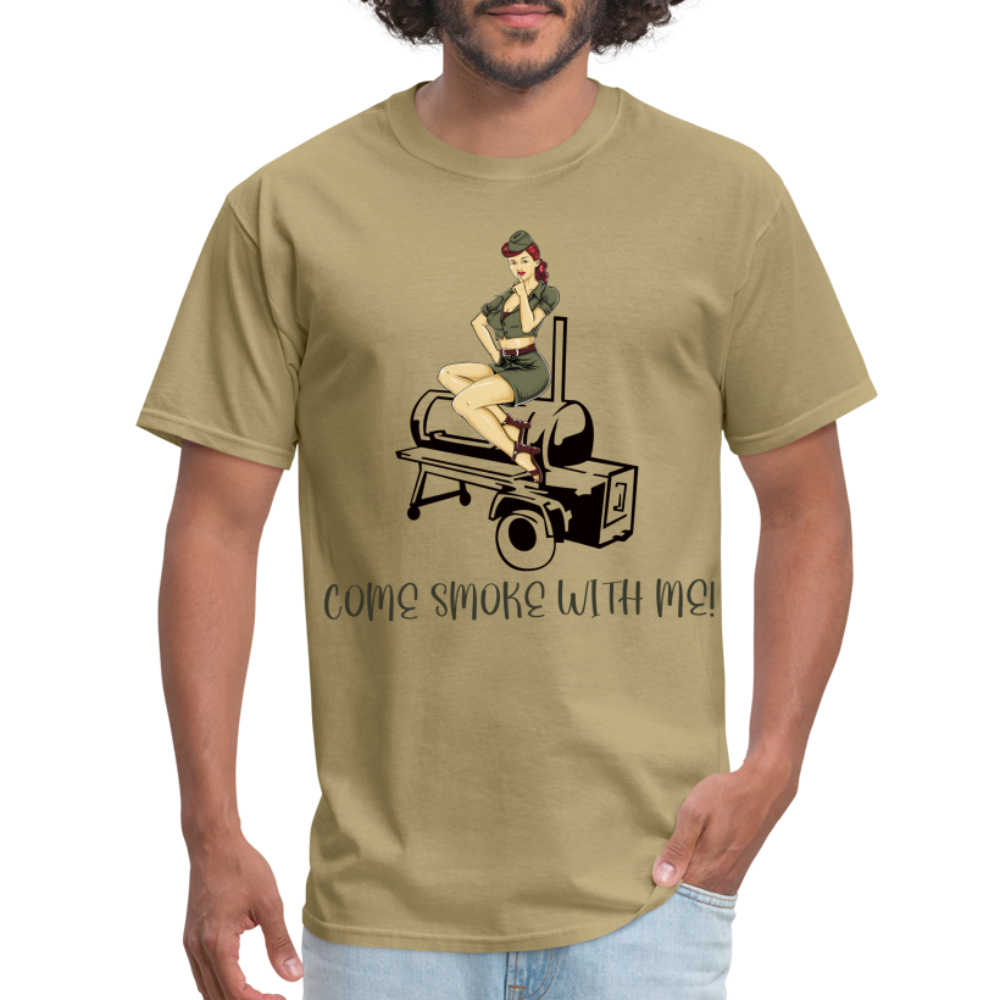 Come Smoke Classic T-Shirt - khaki