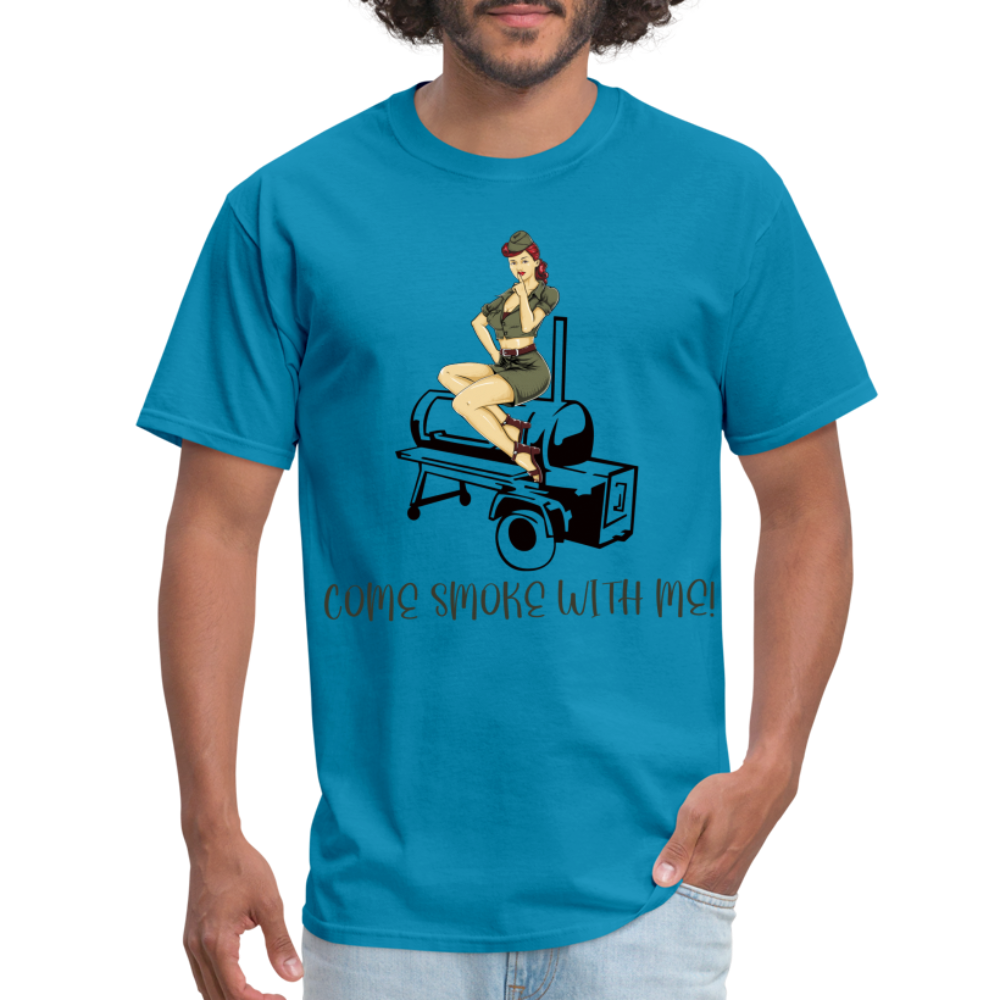 Come Smoke Classic T-Shirt - turquoise