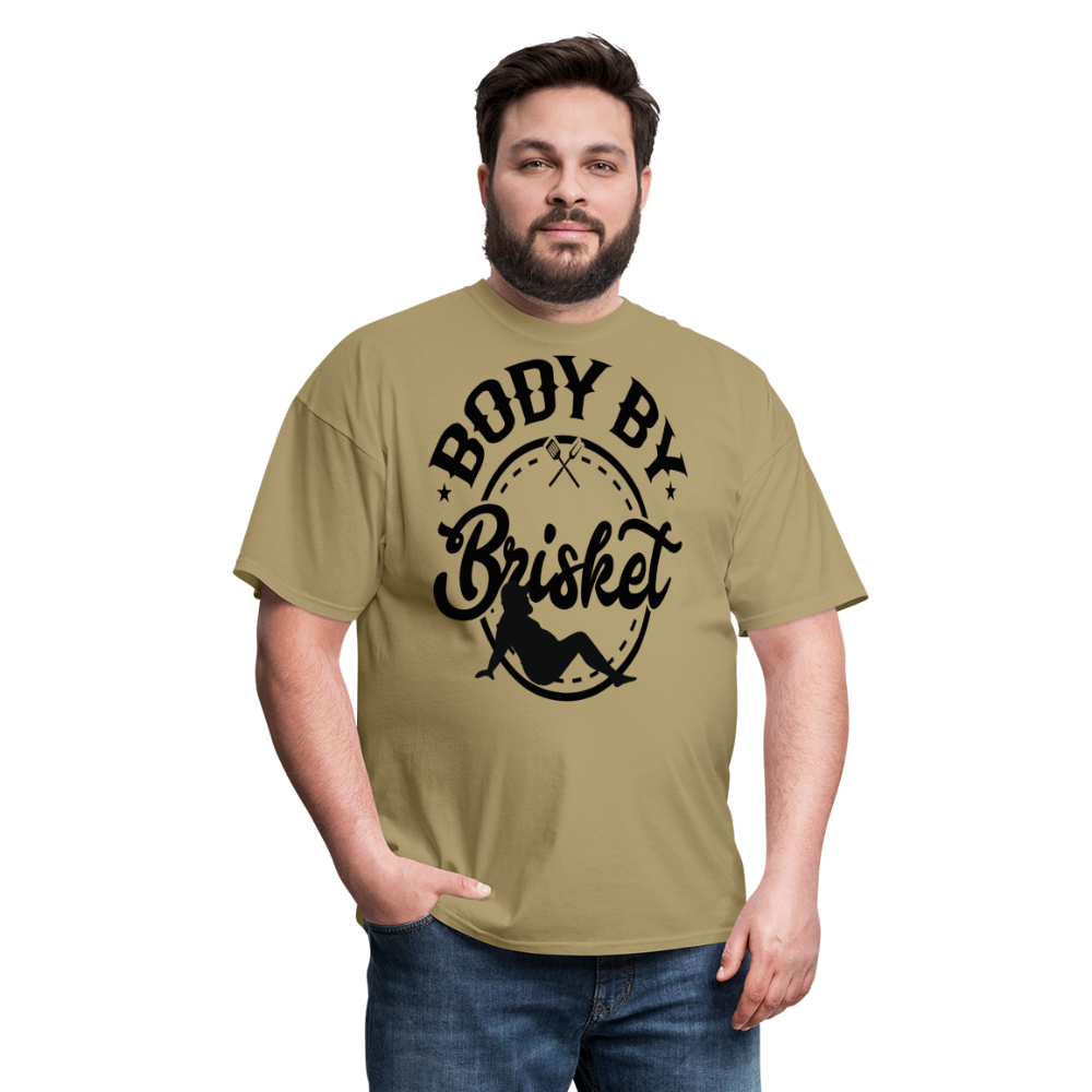 Dad Bod By Brisket Classic T-Shirt - khaki