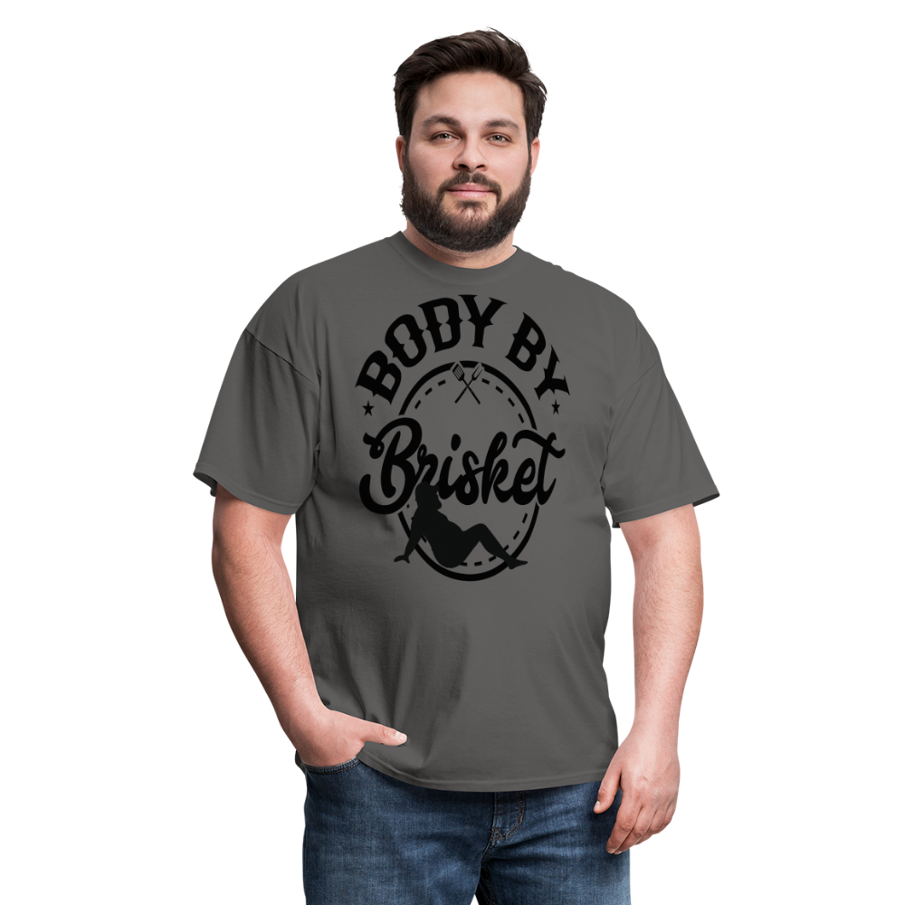 Dad Bod By Brisket Classic T-Shirt - charcoal