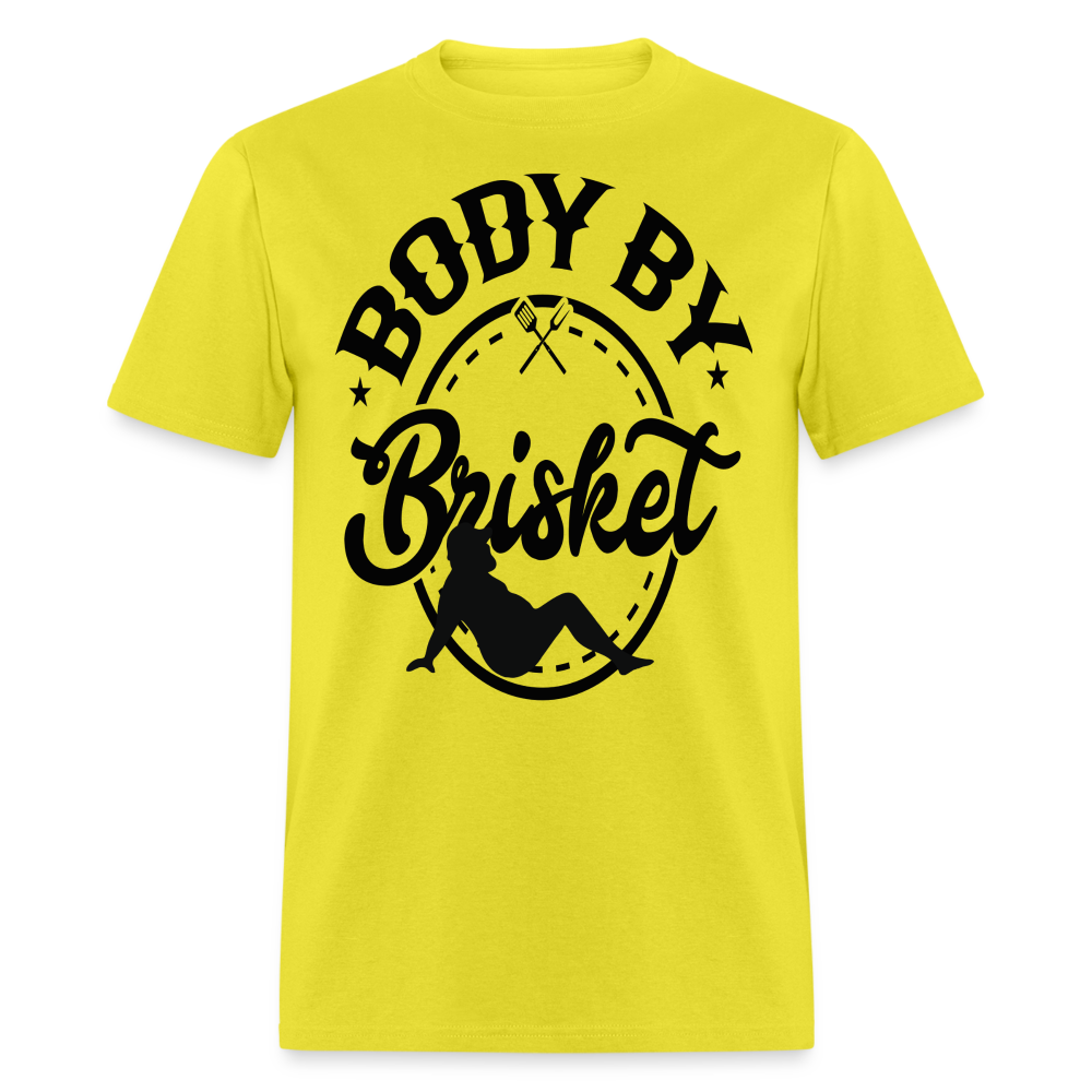 Dad Bod By Brisket Classic T-Shirt - yellow