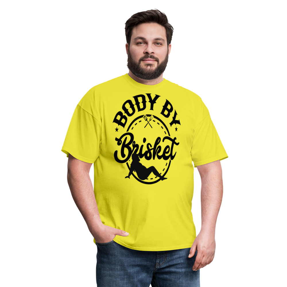Dad Bod By Brisket Classic T-Shirt - yellow