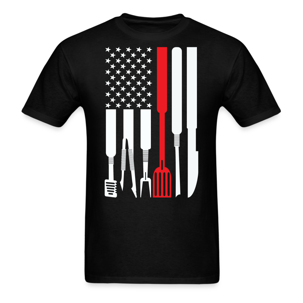 BBQ Flag Classic T-Shirt - black