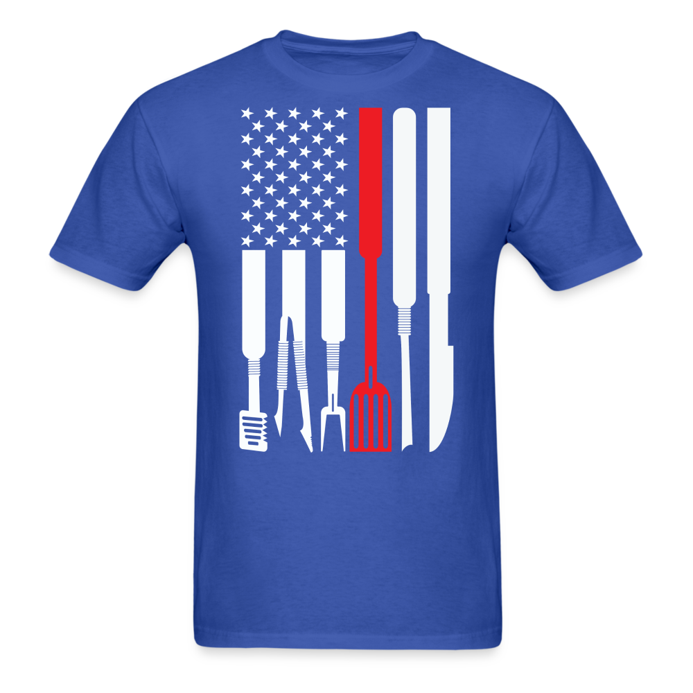 BBQ Flag Classic T-Shirt - royal blue