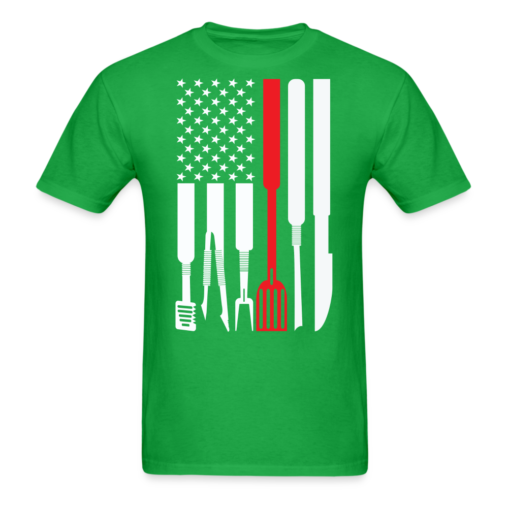 BBQ Flag Classic T-Shirt - bright green
