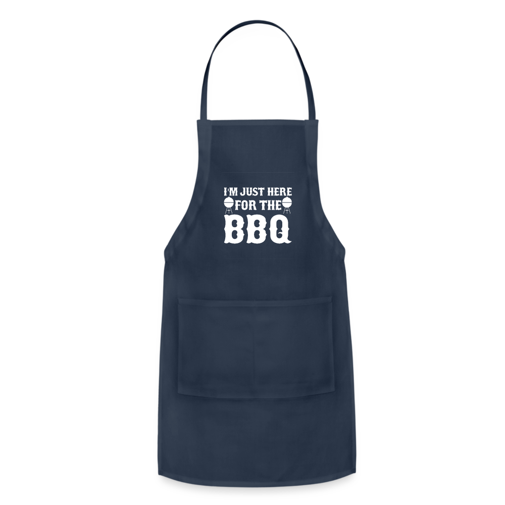 Here For The BBQ Adjustable Apron - navy