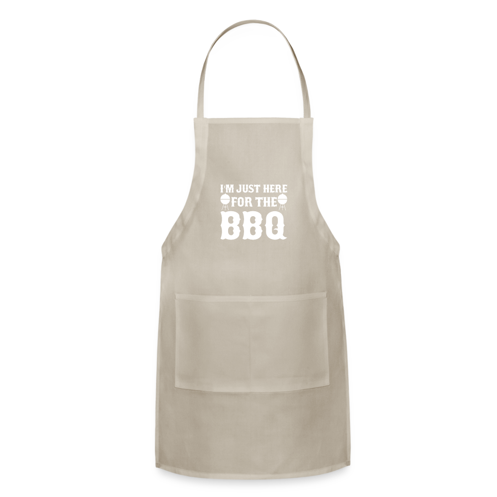 Here For The BBQ Adjustable Apron - natural
