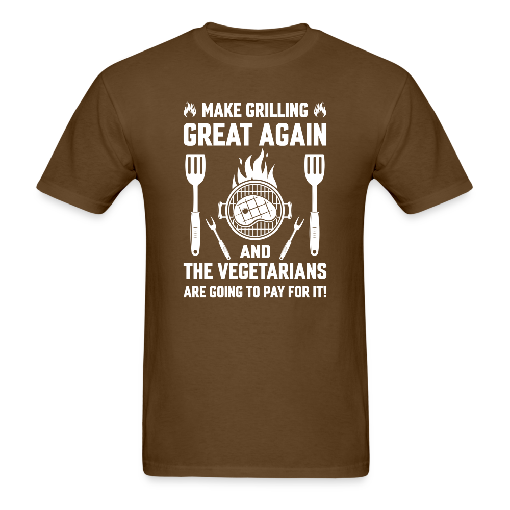 Make Grilling Great Classic T-Shirt - brown