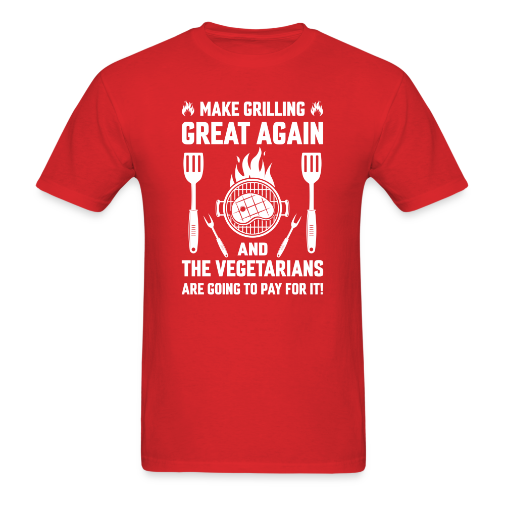 Make Grilling Great Classic T-Shirt - red