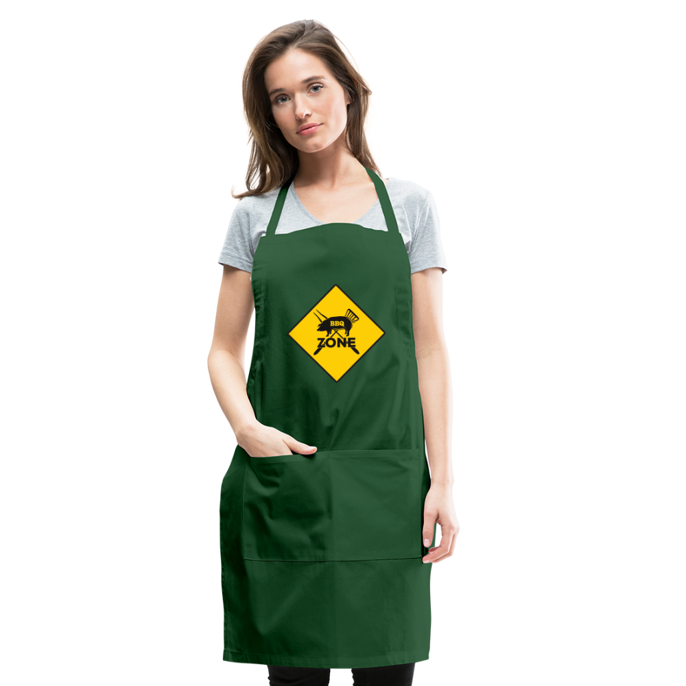 BBQ Zone Adjustable Apron - forest green