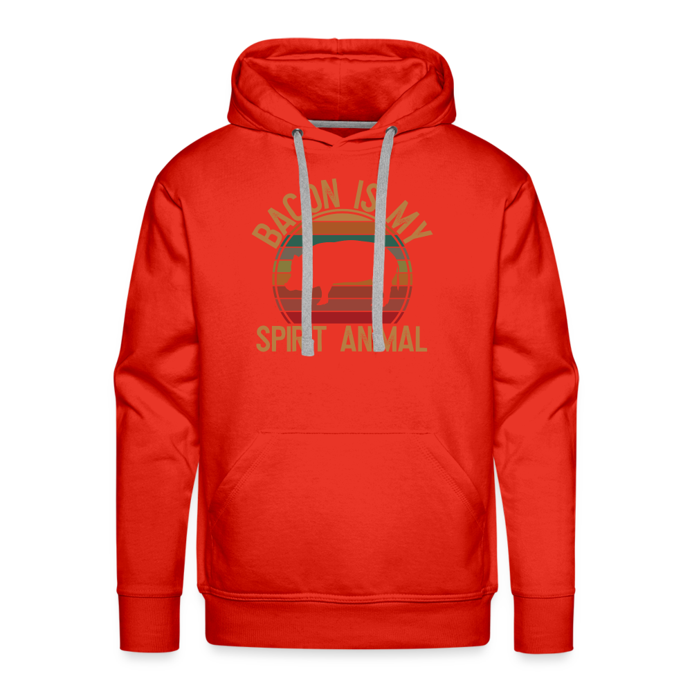 Bacon Is My Spirit Animal Hoodie - red