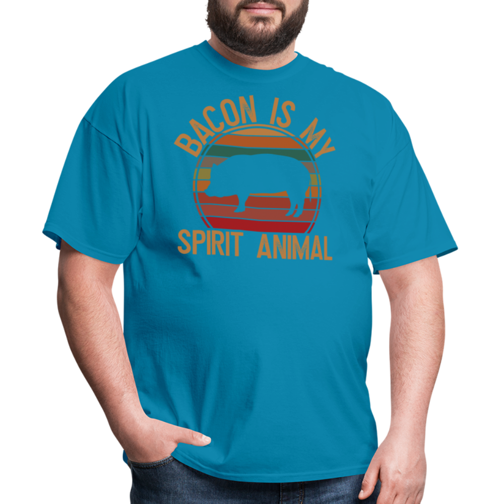Bacon Is My Spirit Animal  T-Shirt - turquoise