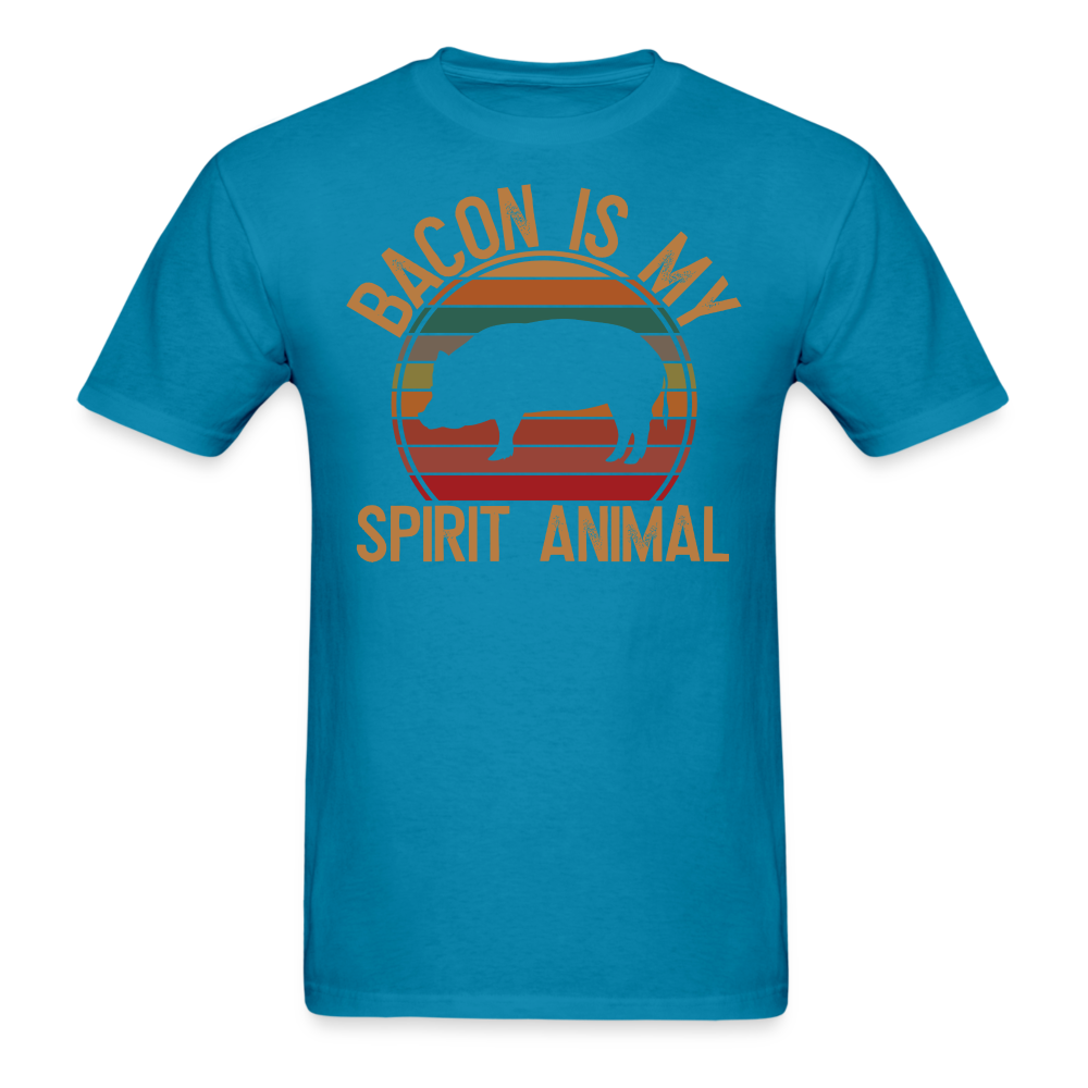 Bacon Is My Spirit Animal  T-Shirt - turquoise