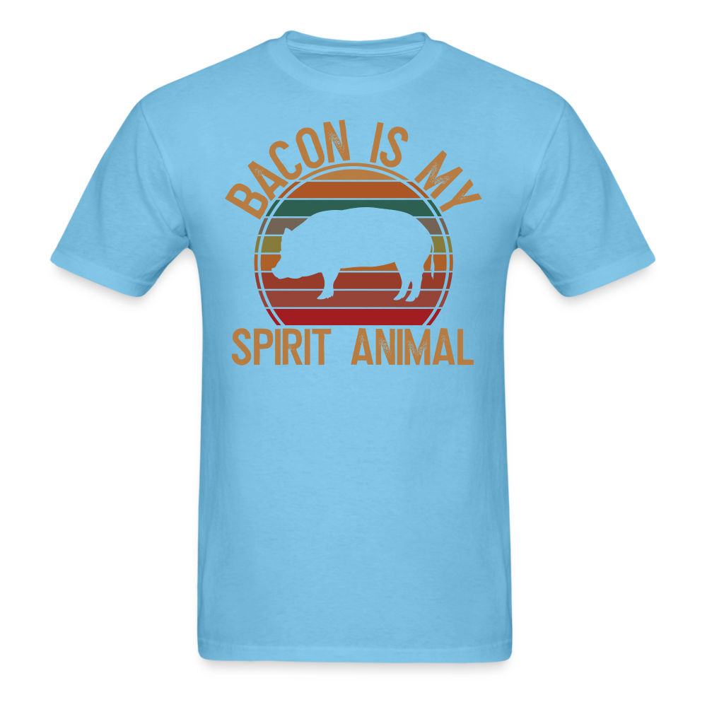 Bacon Is My Spirit Animal  T-Shirt - aquatic blue