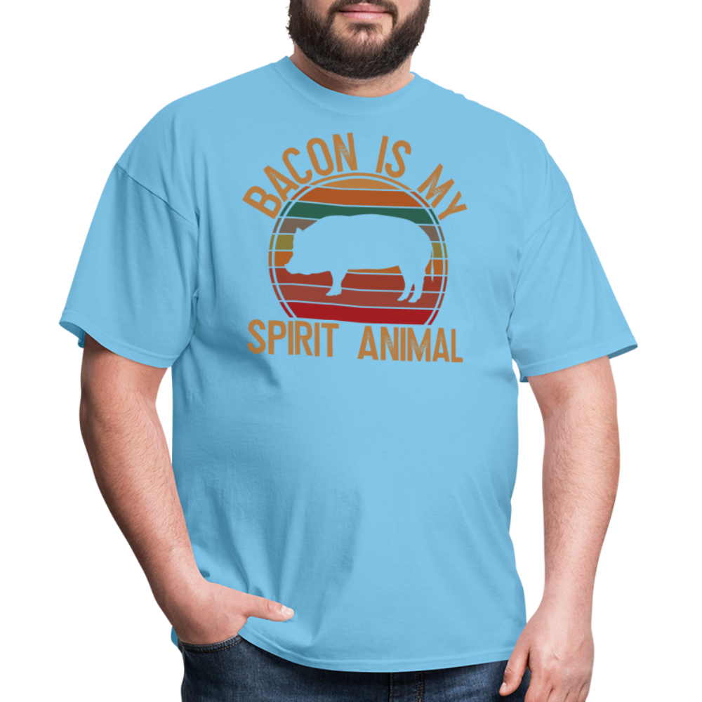 Bacon Is My Spirit Animal  T-Shirt - aquatic blue