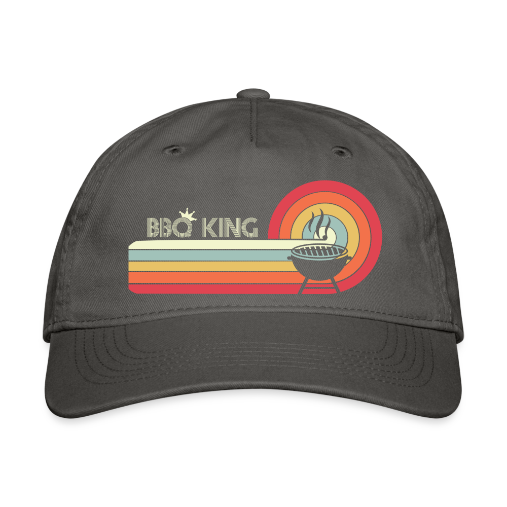 BBQ King Baseball Cap - charcoal