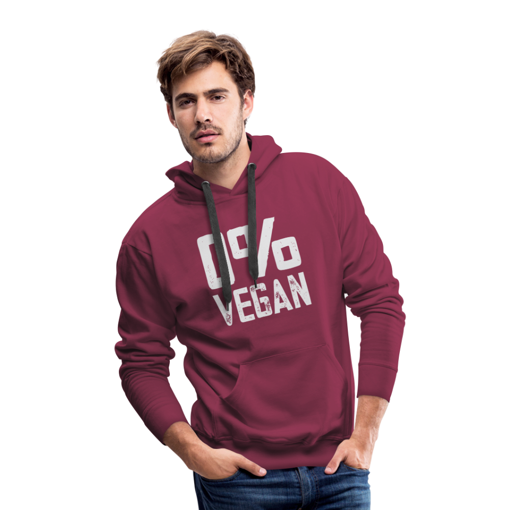 0% Vegan Premium Hoodie - burgundy