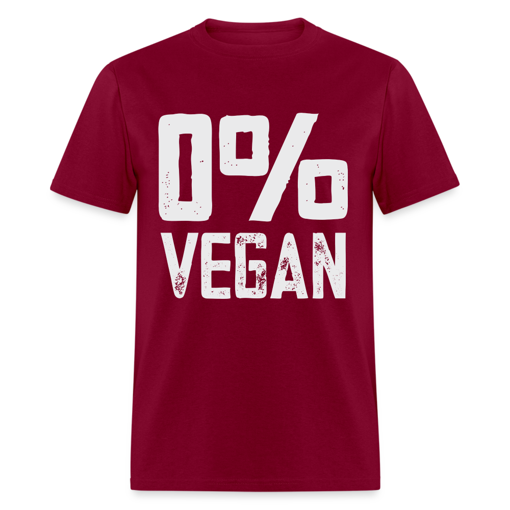 0% Vegan T-Shirt - burgundy