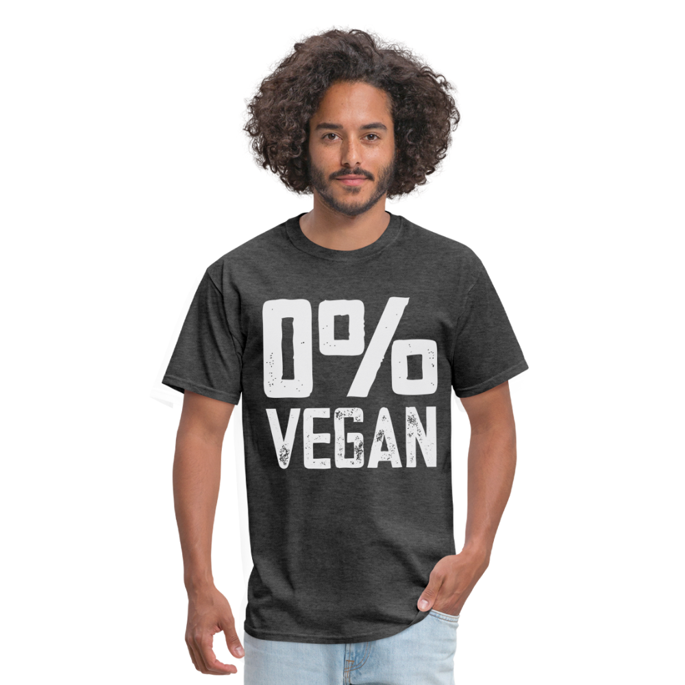 0% Vegan T-Shirt - heather black
