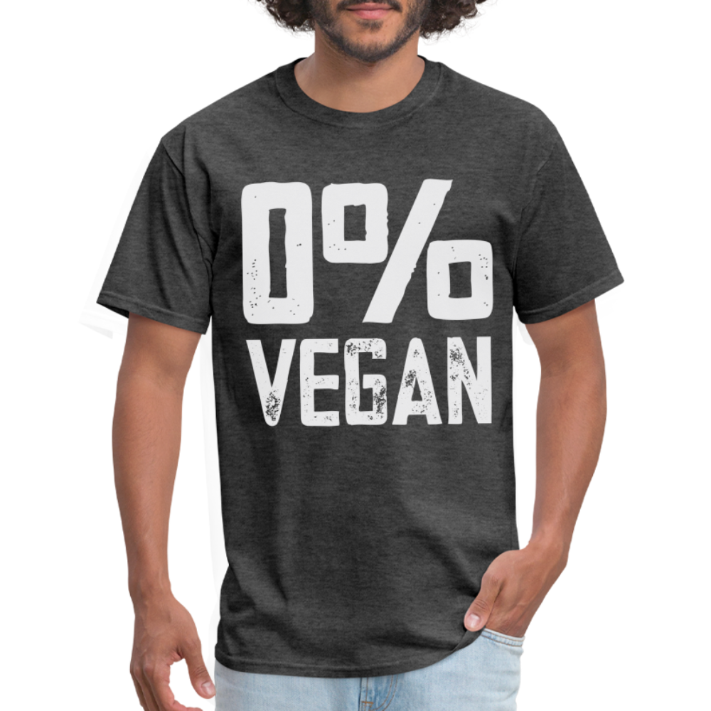 0% Vegan T-Shirt - heather black