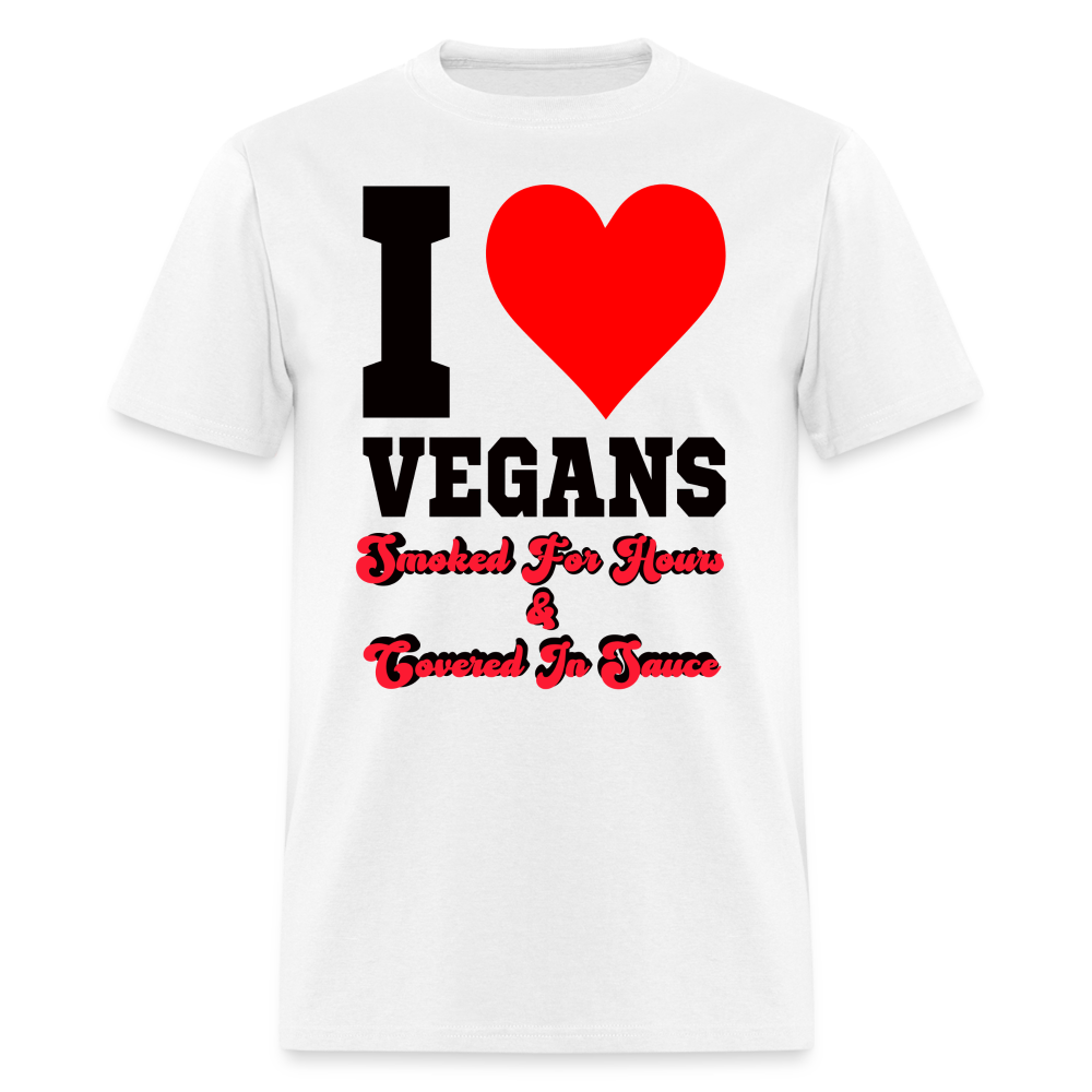 I Love Vegans T-Shirt - white