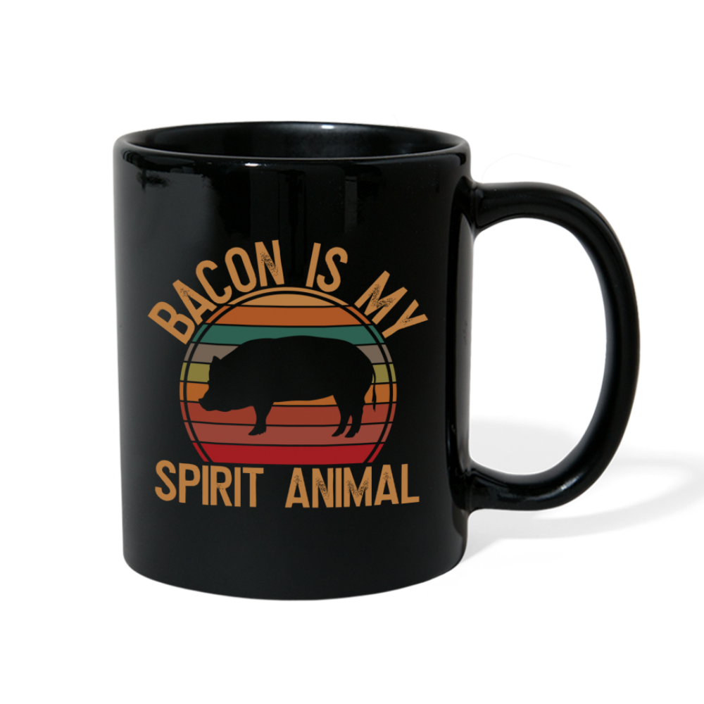 Bacon Spirit Animal Mug - black