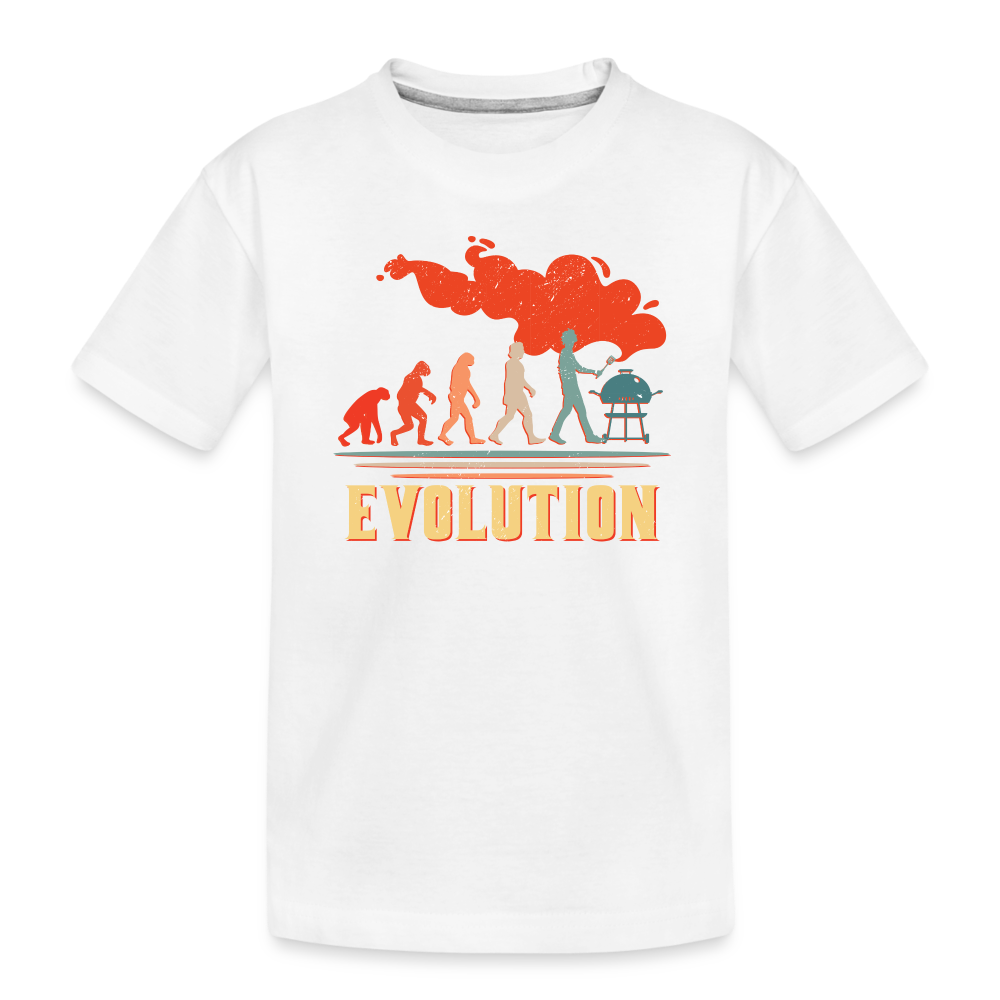 Evolution Toddler Premium Organic T-Shirt - white