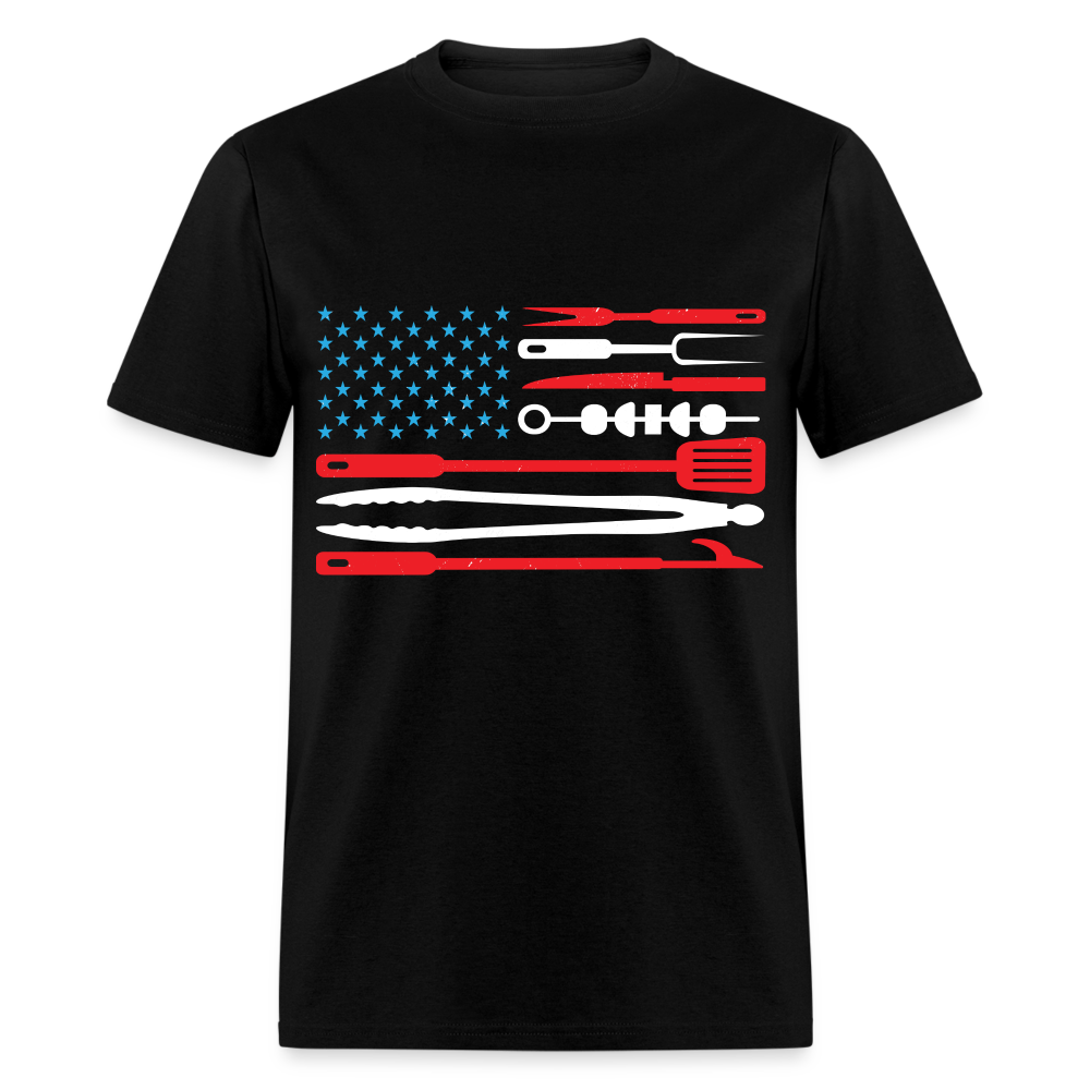 American Flag T-Shirt - black