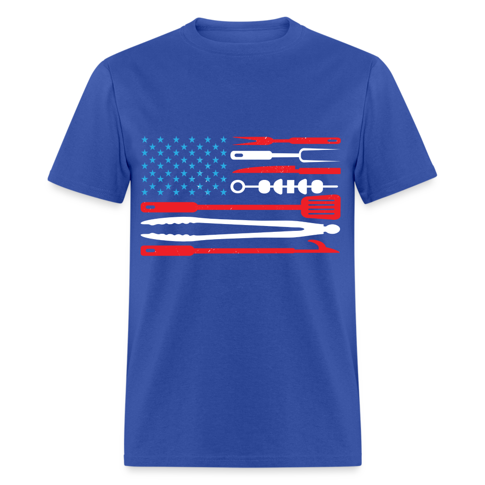 American Flag T-Shirt - royal blue