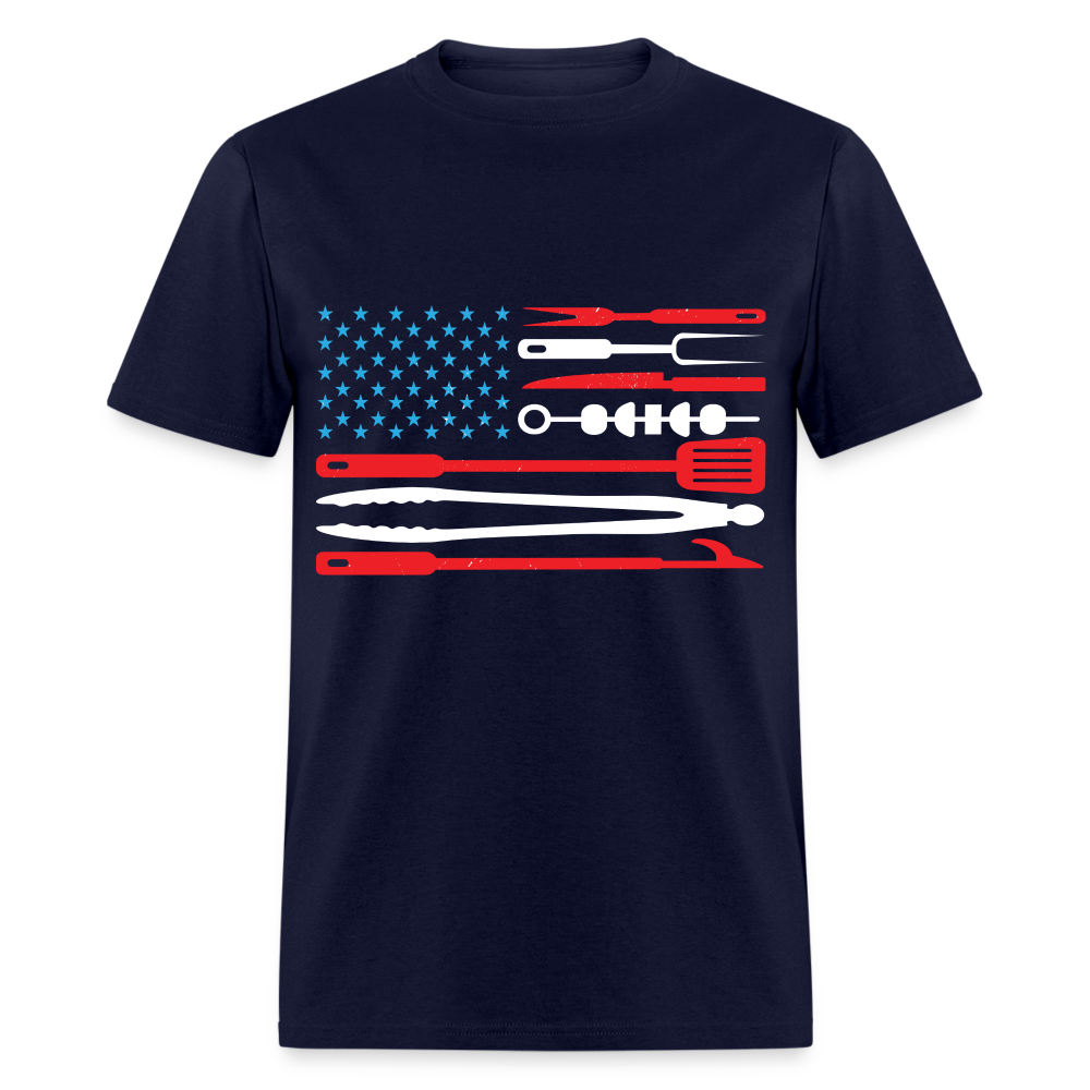 American Flag T-Shirt - navy