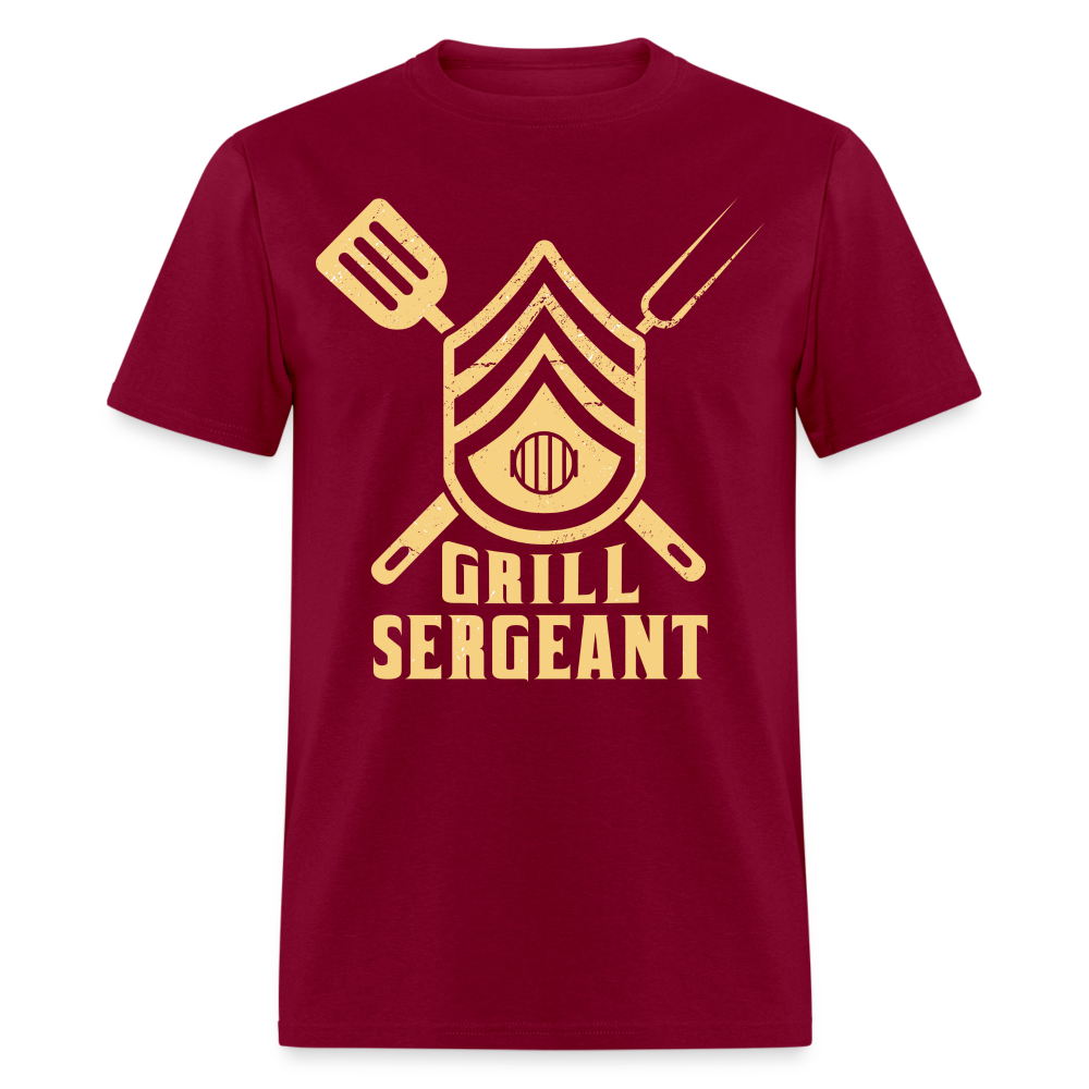 Grill Sergeant T-Shirt - burgundy
