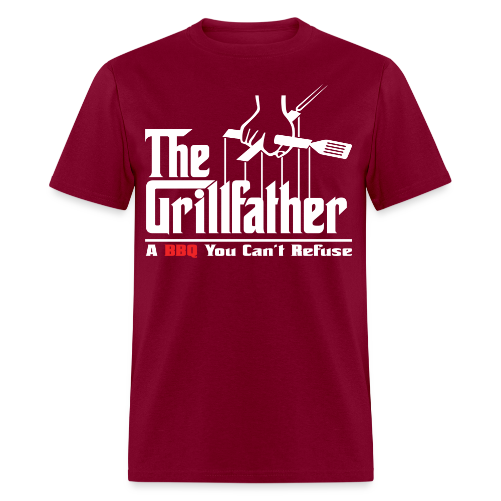 The Grillfather 1 T-Shirt - burgundy