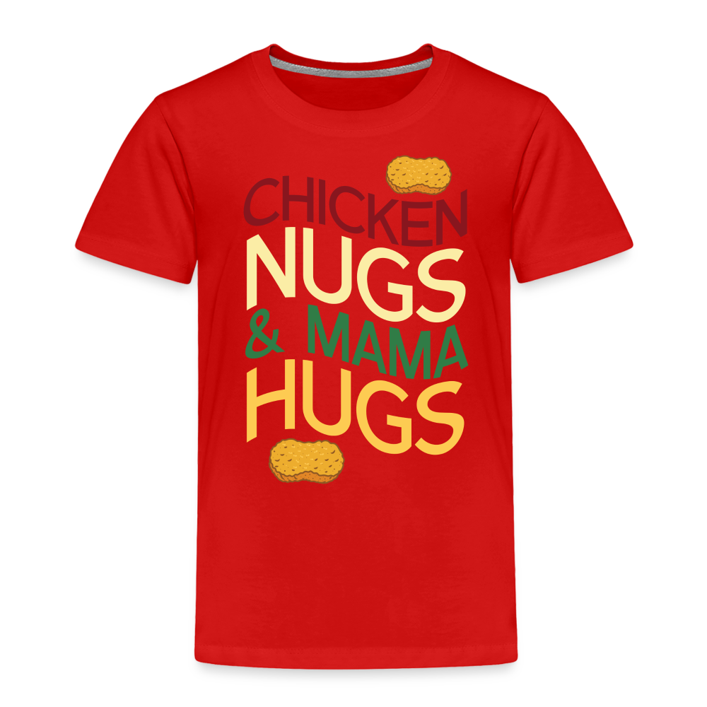 Toddler Nugs And Hugs T-Shirt - red