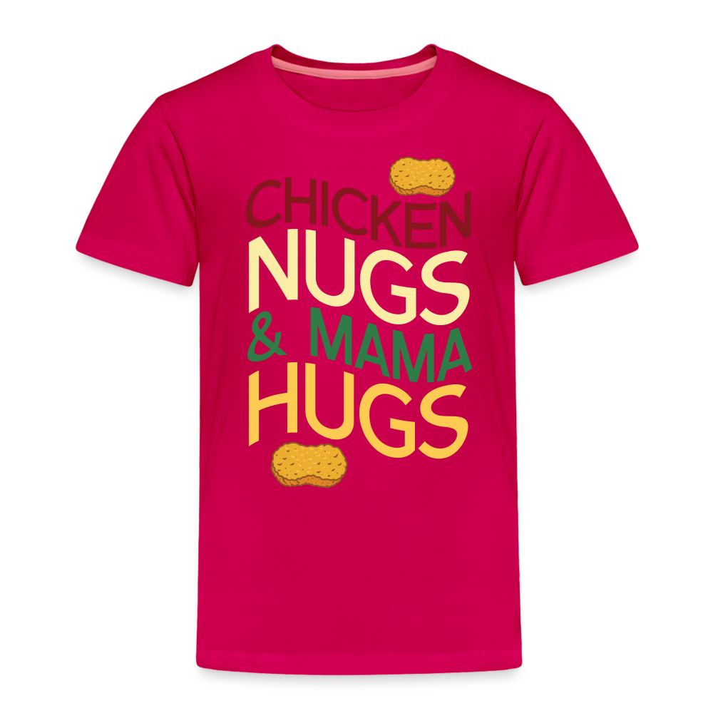 Toddler Nugs And Hugs T-Shirt - dark pink