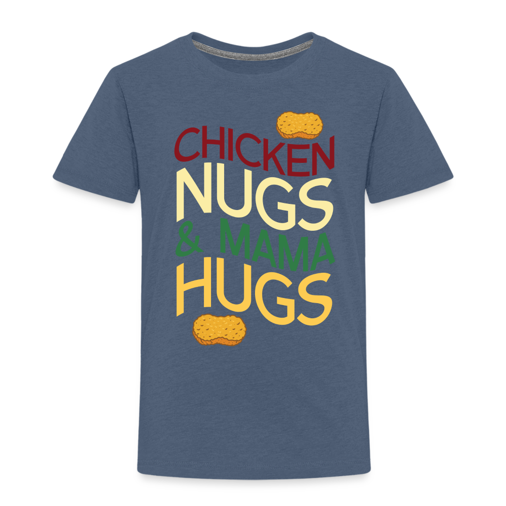 Toddler Nugs And Hugs T-Shirt - heather blue