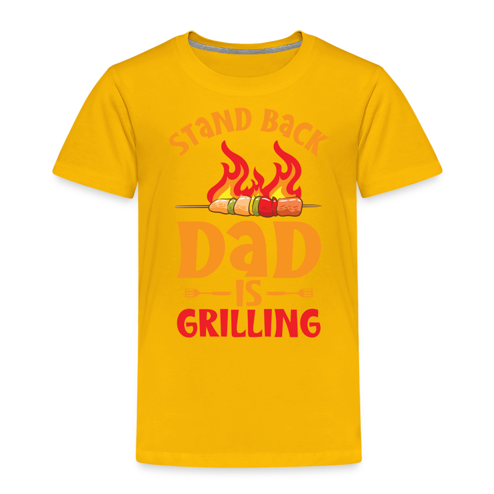 Dad Is Grilling Toddler T-Shirt - sun yellow