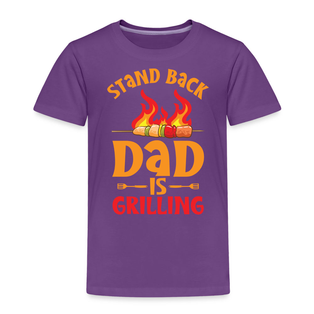 Dad Is Grilling Toddler T-Shirt - purple