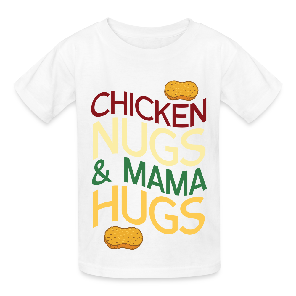 Kids Nugs And Hugs Tagless T-Shirt - white