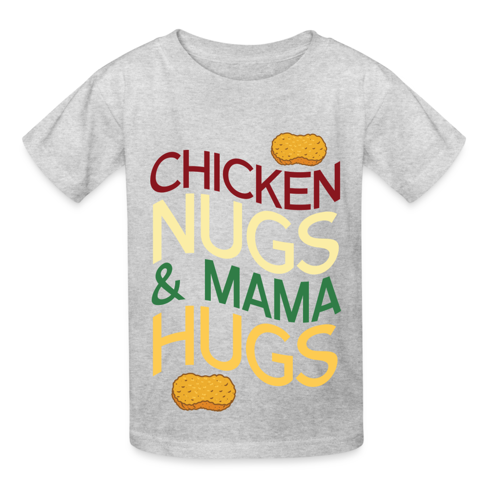 Kids Nugs And Hugs Tagless T-Shirt - heather gray