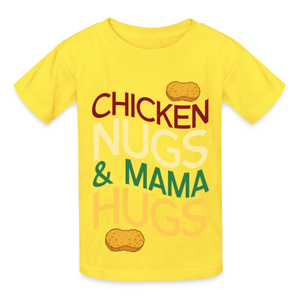 Kids Nugs And Hugs Tagless T-Shirt - yellow