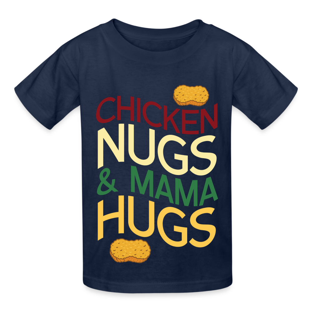 Kids Nugs And Hugs Tagless T-Shirt - navy