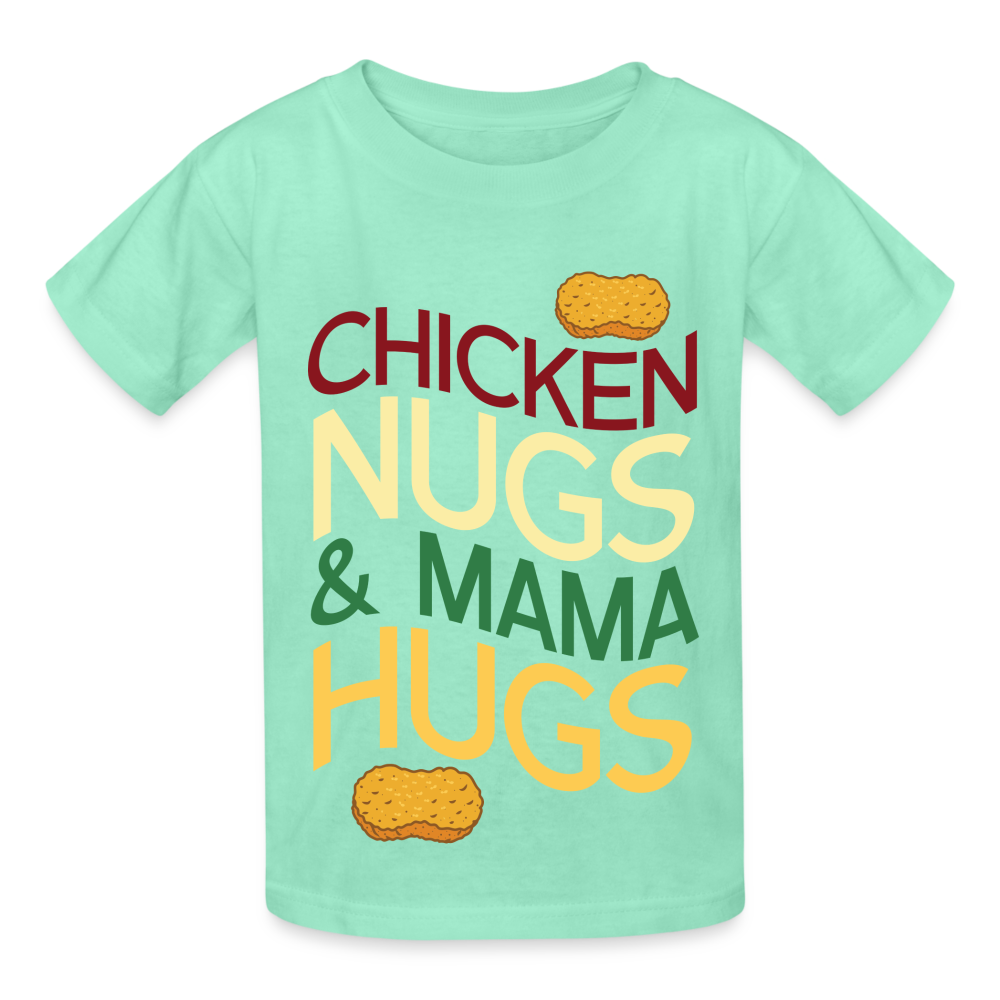 Kids Nugs And Hugs Tagless T-Shirt - deep mint