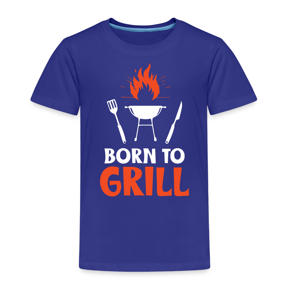 Born To Grill Toddler T-Shirt - royal blue