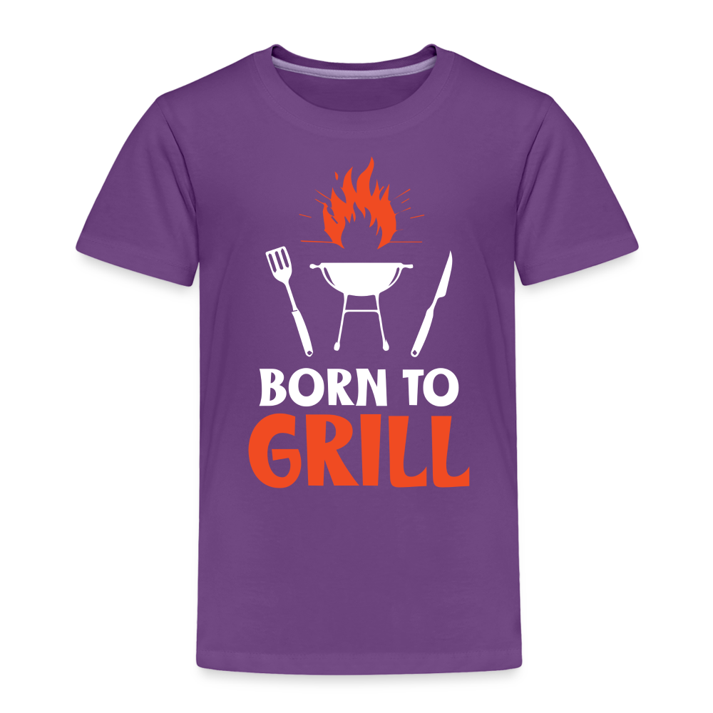 Born To Grill Toddler T-Shirt - purple