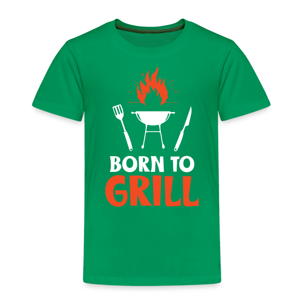Born To Grill Toddler T-Shirt - kelly green